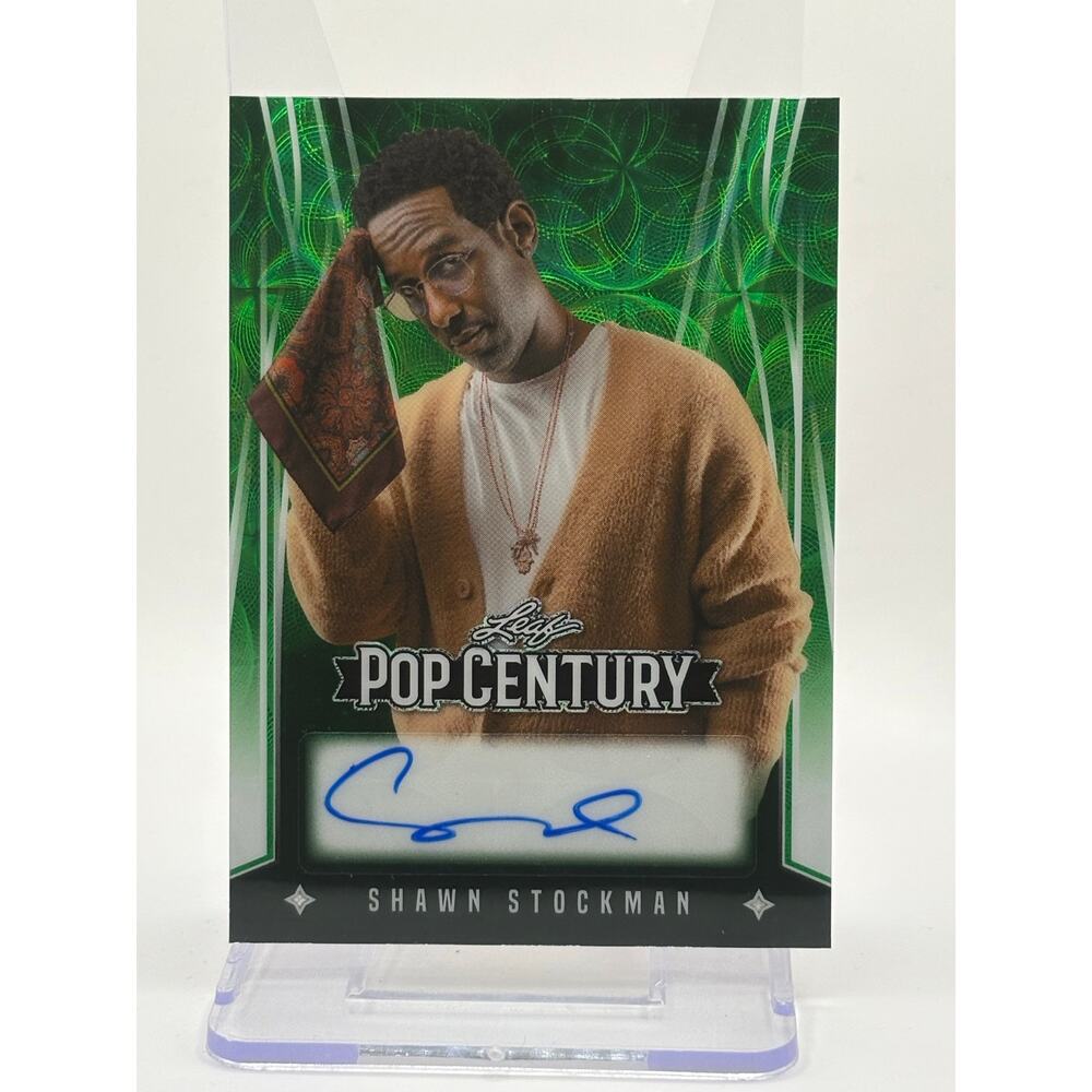 2025 Leaf Pop Century Shawn Stockman Green Scope Auto 2/3 SSP Boyz II Men
